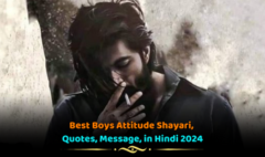 Best Boys Attitude Shayari, Quotes, Message, in Hindi 2024
