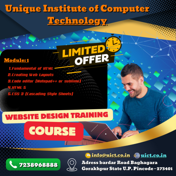 Website Design Training Course Syllabus: - Unique Institute Of Computer 