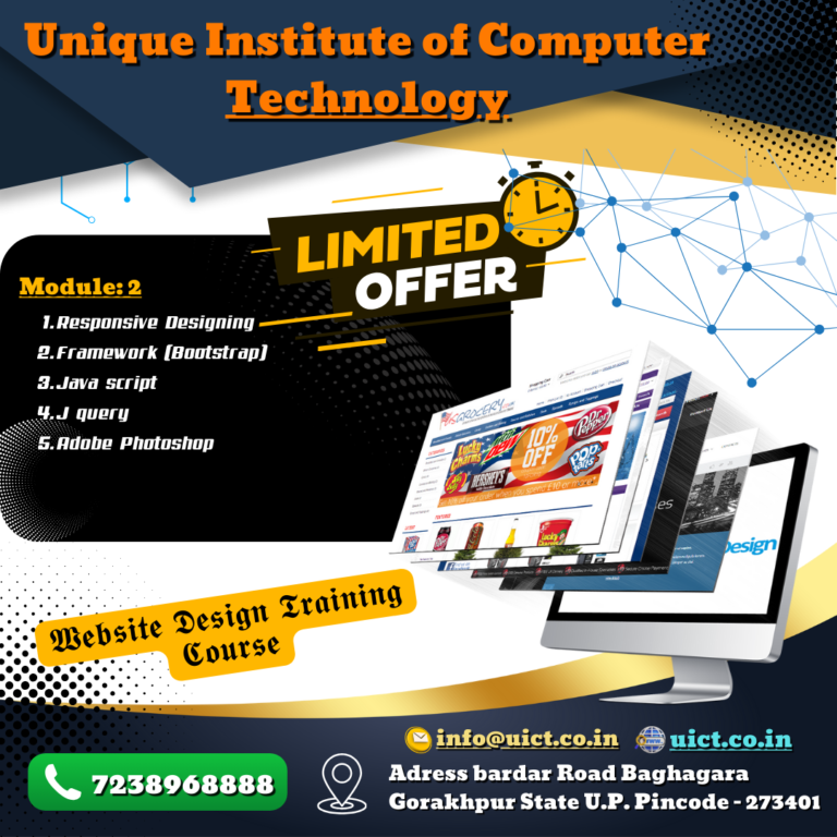 Website Design Training Course Syllabus: - Unique Institute Of Computer 