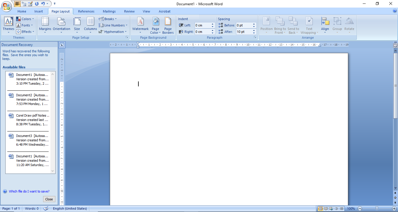 Microsoft Word 2007