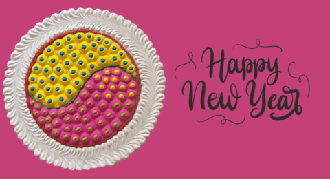 Happy new year rangoli designs