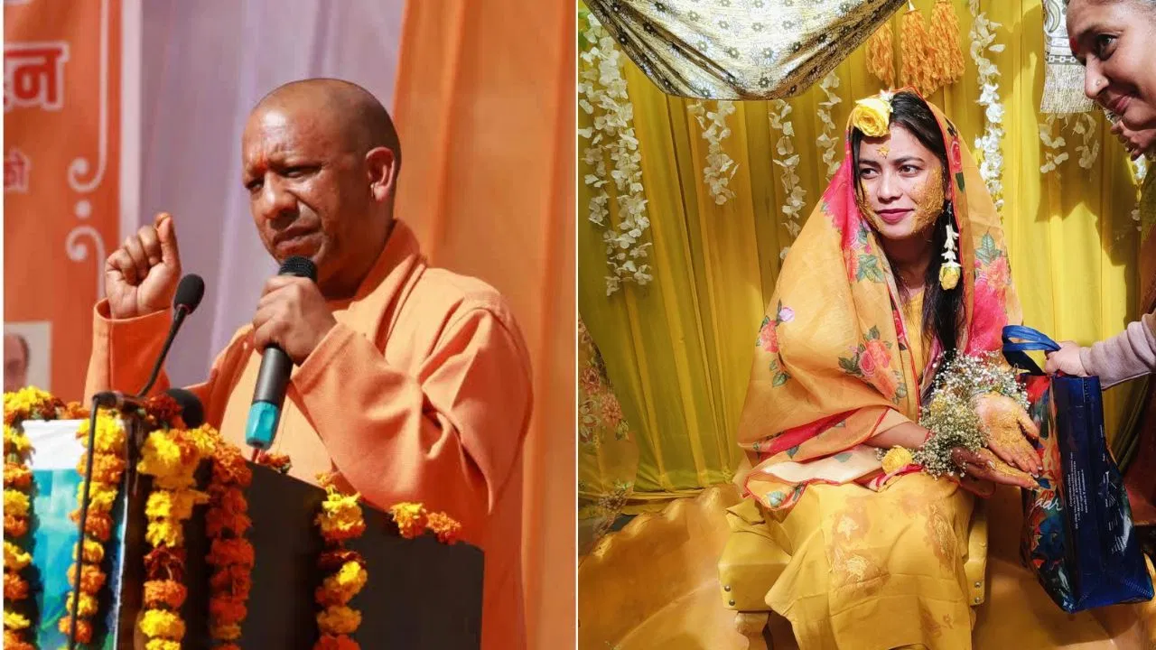 CM Yogi wedding procession welcome