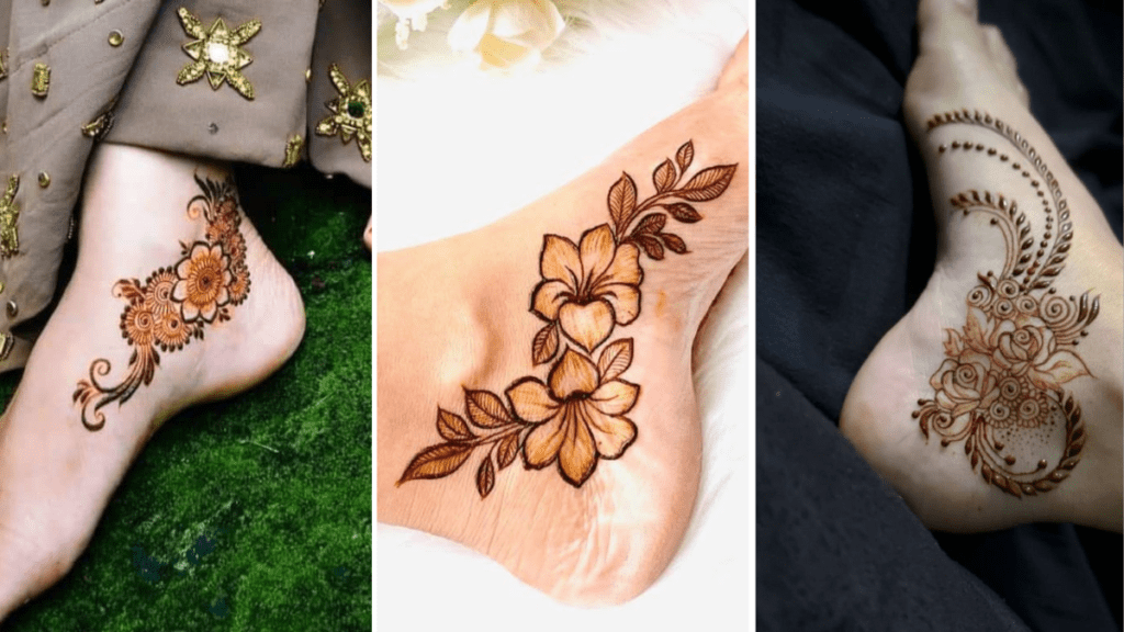 Easy Pair Ki Mehndi Design