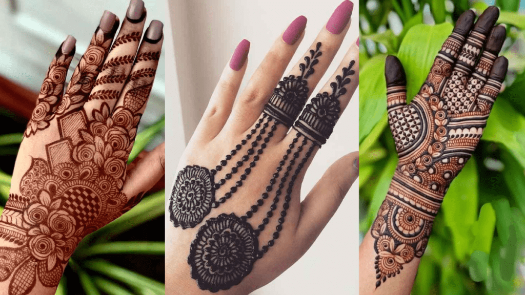Mehndi Design Back Hand Simple