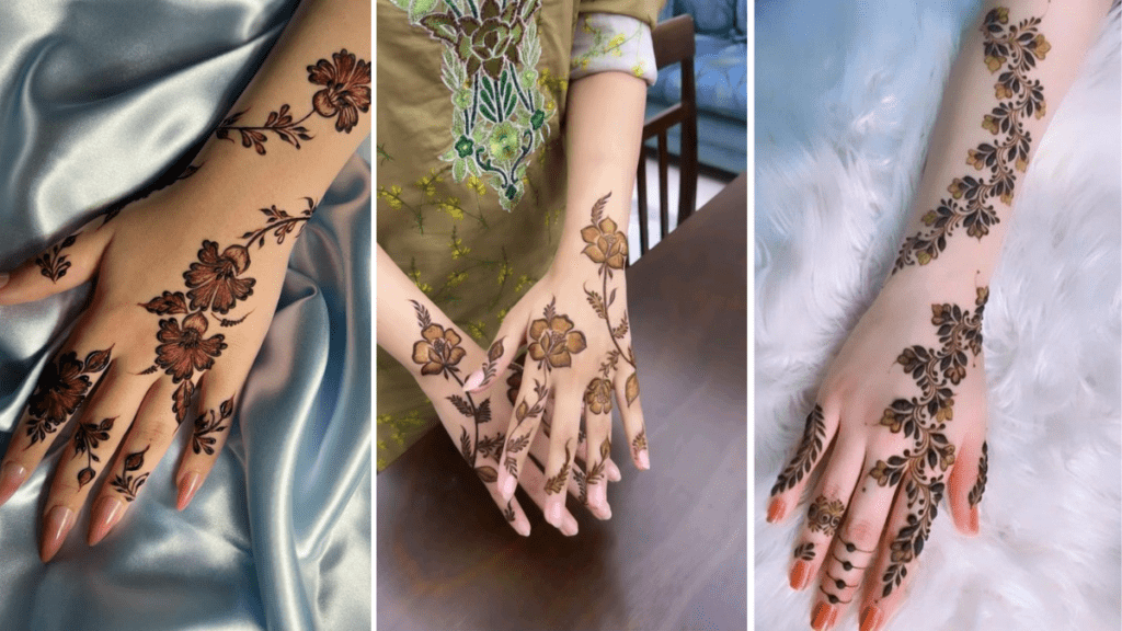 Aesthetic Mehndi Design Back Hand