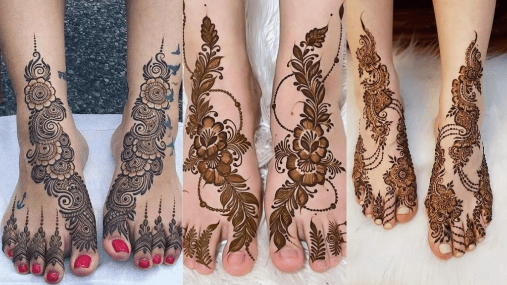 Leg Mehndi Design