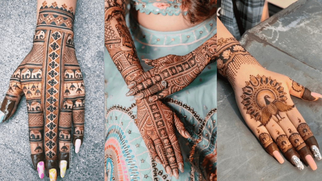 Henna Back Hand Mehndi Design