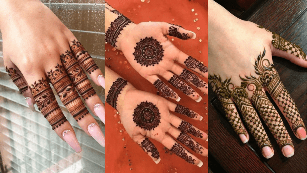 Simple Finger Mehndi Design