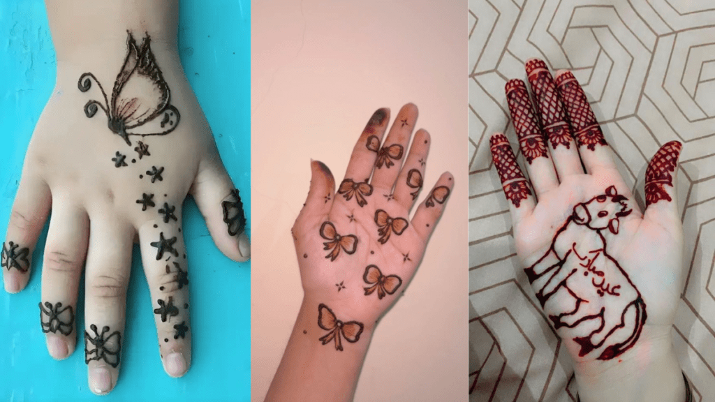 Easy Mehndi Designs for Kids