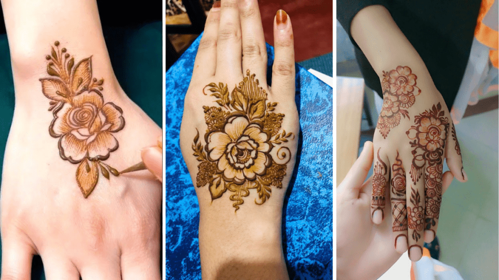 Easy Simple Flower Mehndi Design