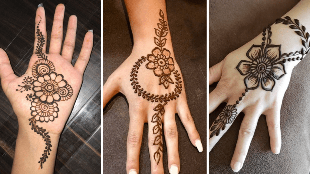 Flower Simple Mehndi Design