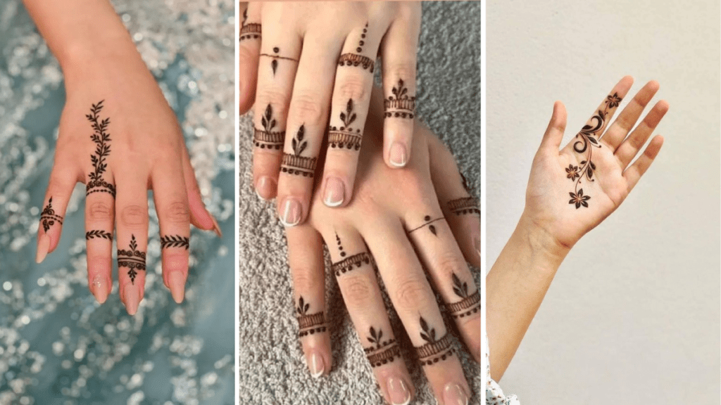Stylish Finger Mehndi