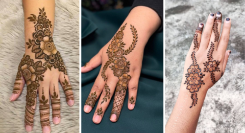 Mehndi Design Photo Back