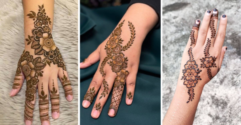 Mehndi Design Photo Back