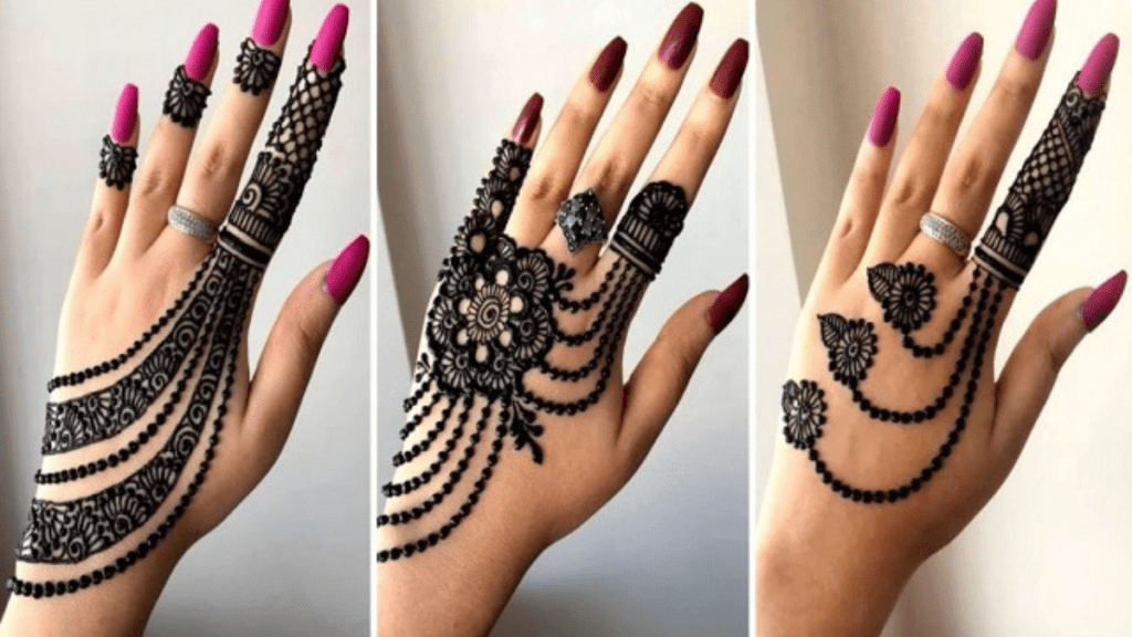 Stylish Back Hand Mehndi