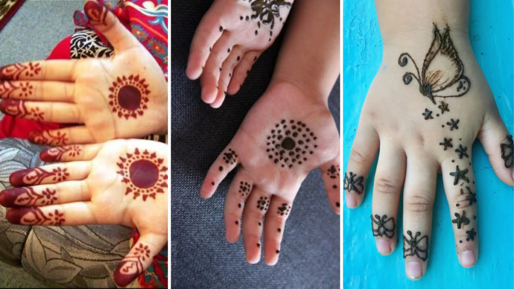 Cute Mehndi Designs for Kids