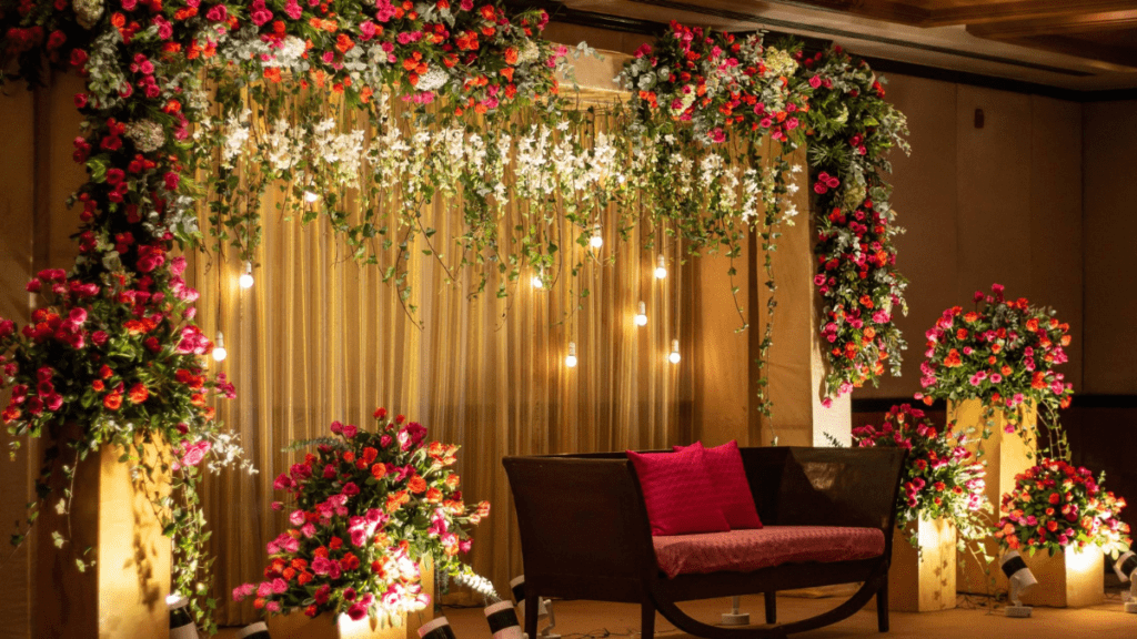 Low Budget Wedding Stage Decoration