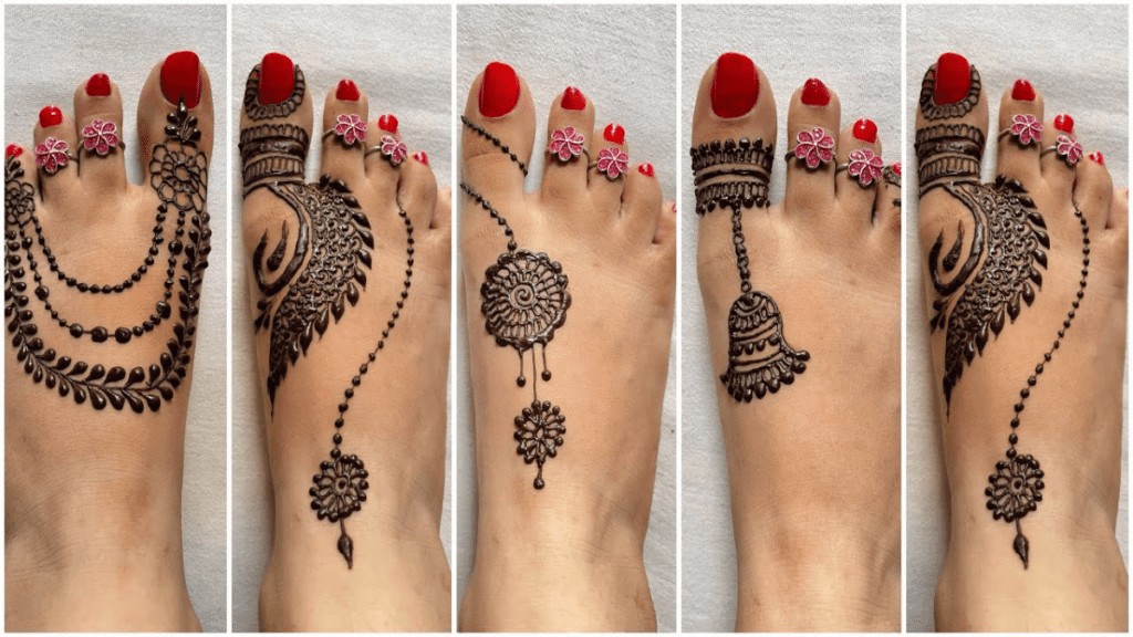 Foot Mehndi Design Simple