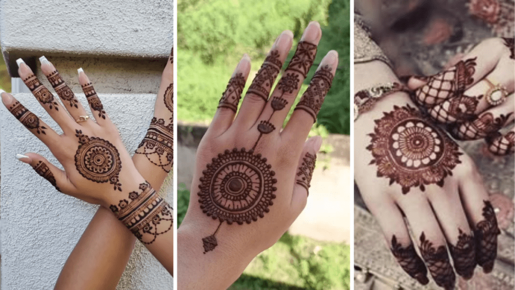 Stylish Back Mehndi Design