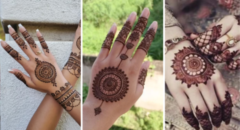 Stylish Back Mehndi Design