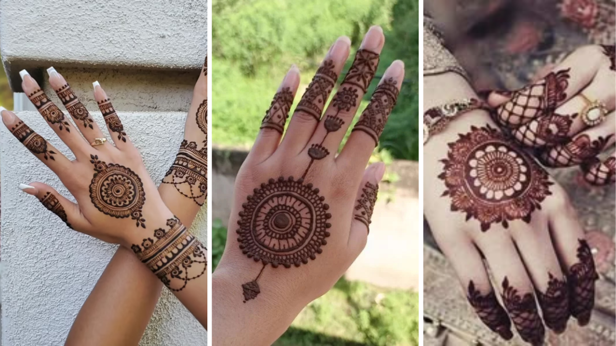 Stylish Back Mehndi Design