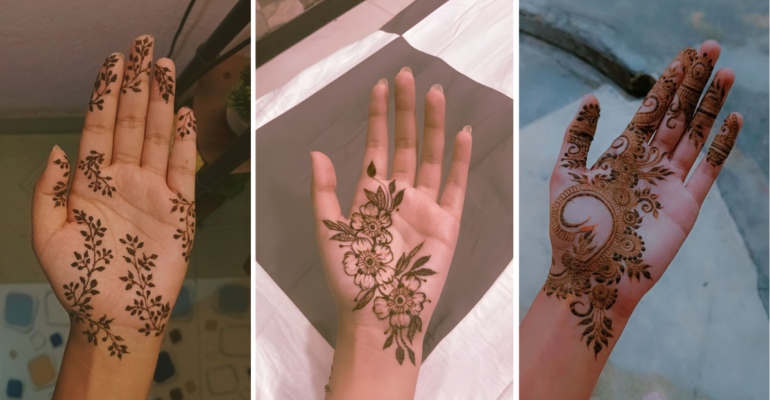 Front Simple Mehndi