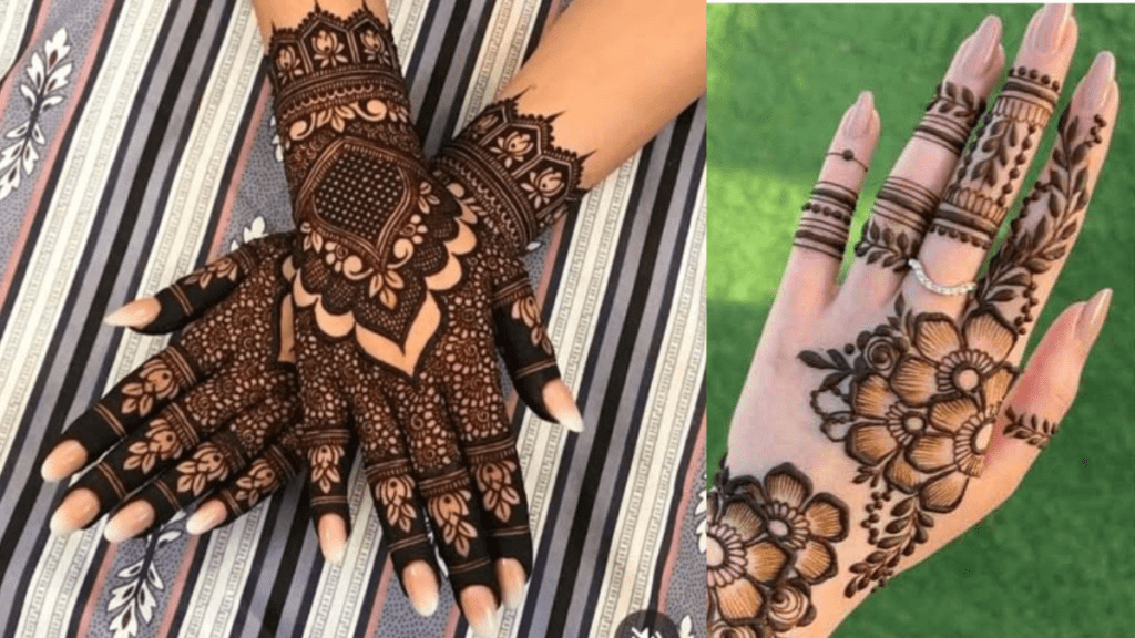 Mehndi Back Hand Design
