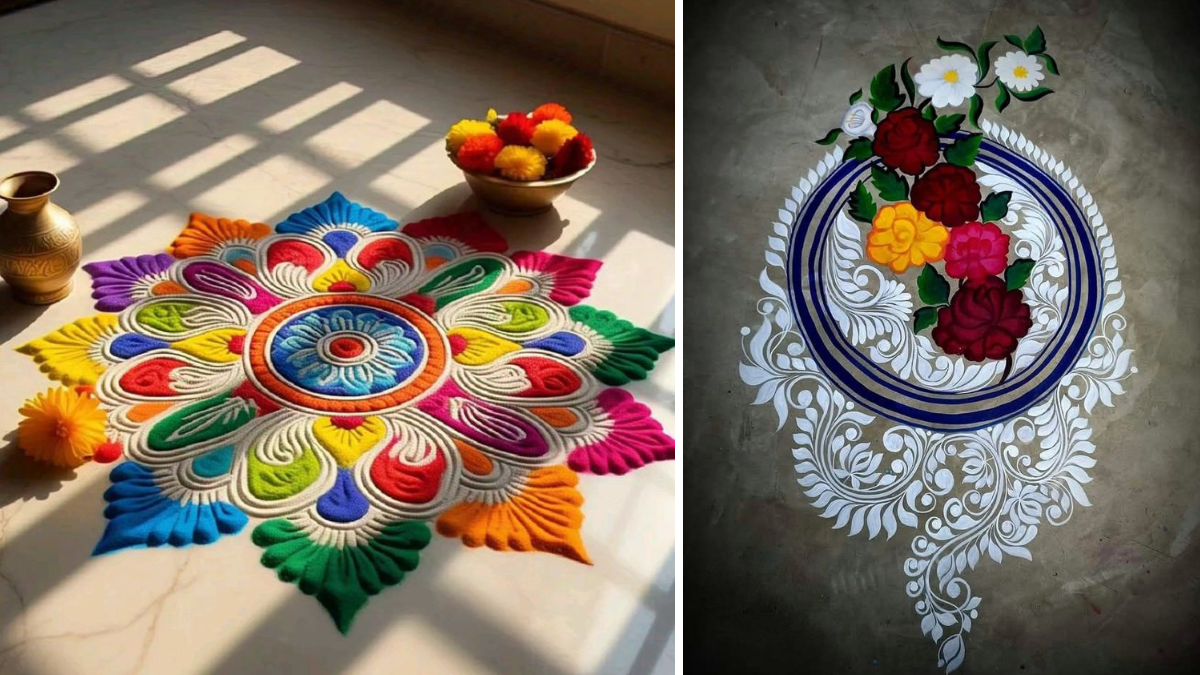Simple Rangoli Designs