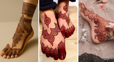 Stylish Foot Mehndi Designs