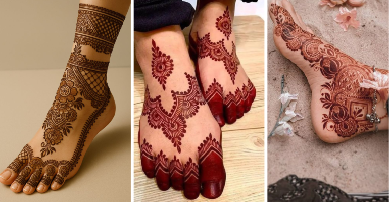 Stylish Foot Mehndi Designs