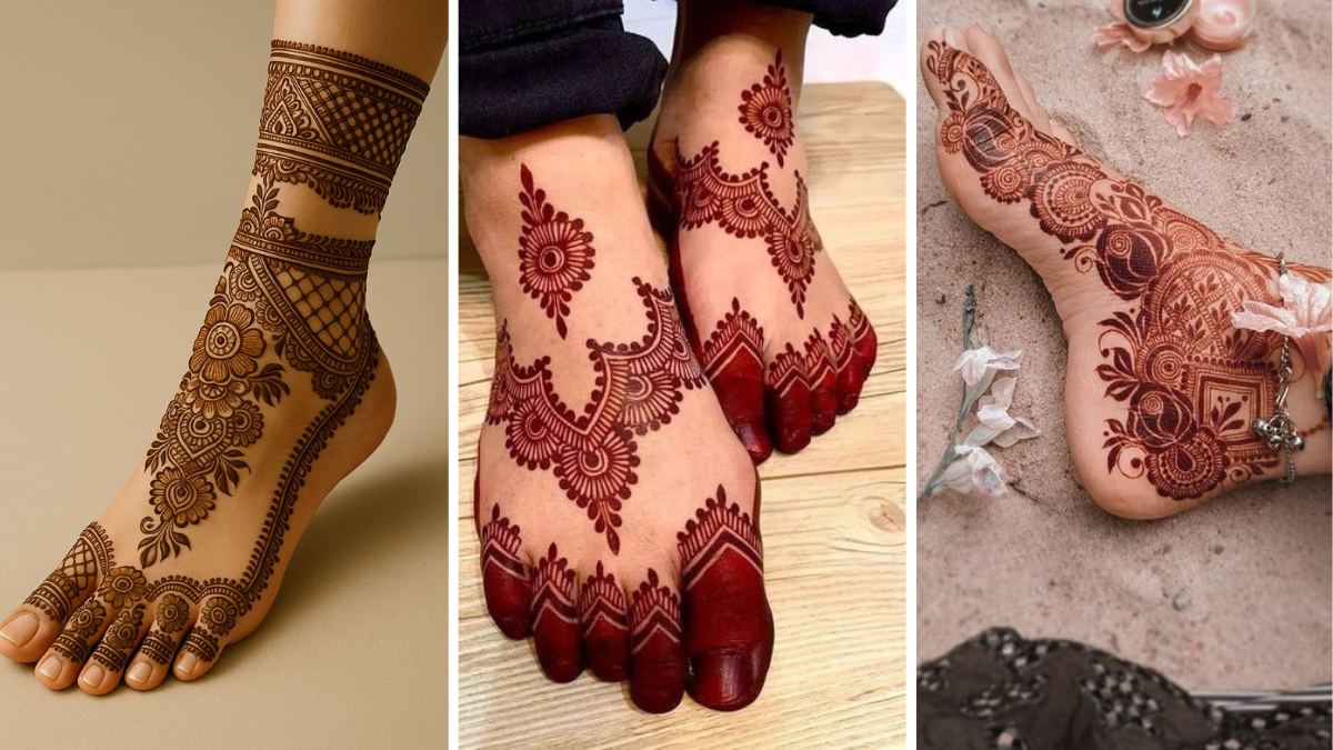 Stylish Foot Mehndi Designs