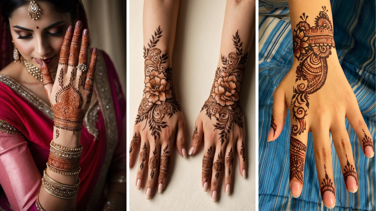 Royal Back Hand Mehndi Design