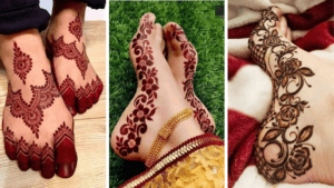 Stylish Leg Mehndi Design