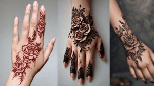 Arabic Rose Mehndi Design