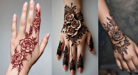Arabic Rose Mehndi Design