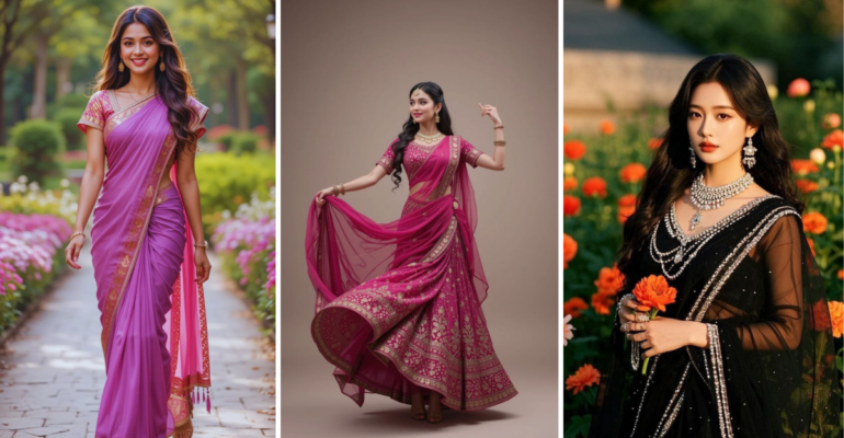 Saree Poses