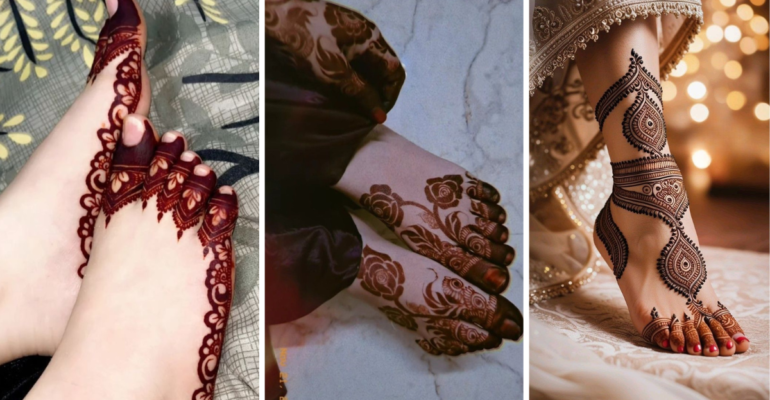Stylish Foot Mehndi Design
