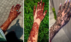 Stylish Back Mehndi Design