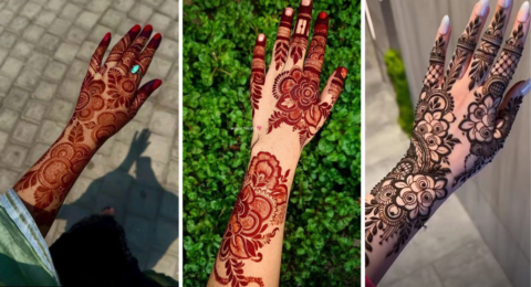 Stylish Back Mehndi Design