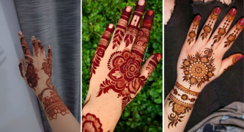 Short Mehndi Design Back Hand