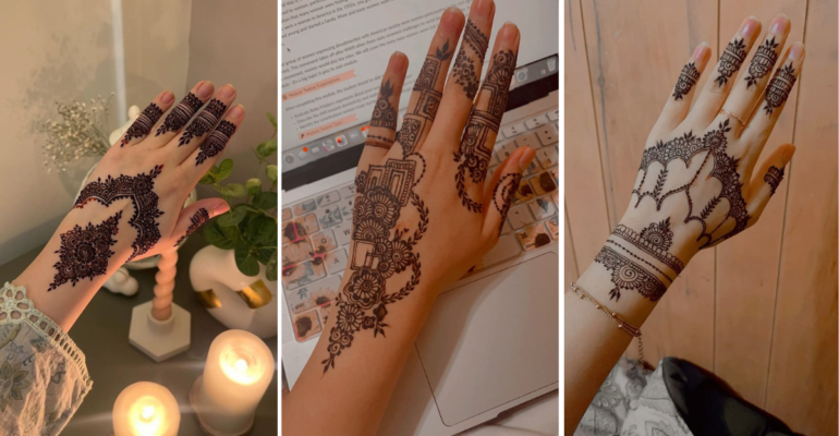 Aesthetic Mehndi Design Back Hand