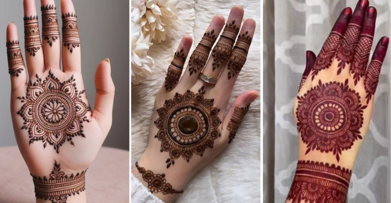 Easy Simple Circle Mehndi Design