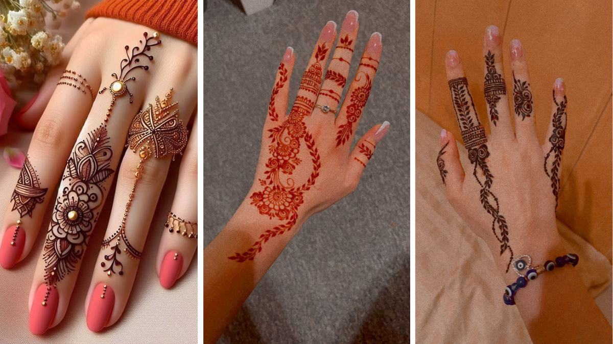 Easy Simple Finger Mehndi Design