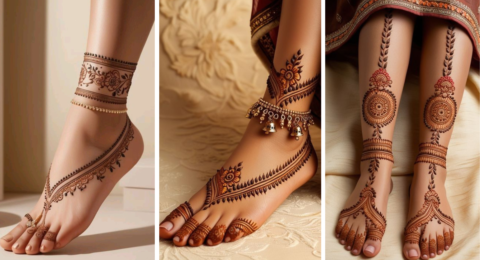 Pakistani Foot Mehndi Design