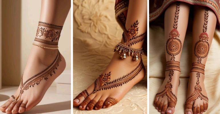 Pakistani Foot Mehndi Design
