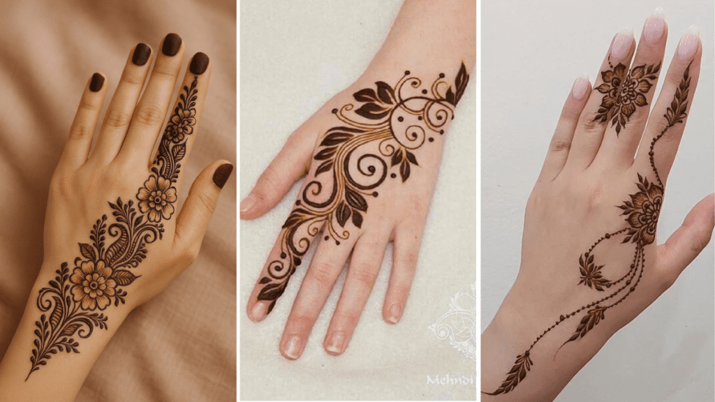 Stylish Finger Mehndi Design