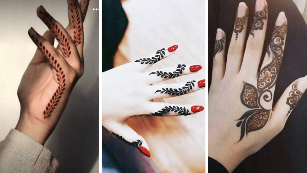 Easy Simple Finger Mehndi Design
