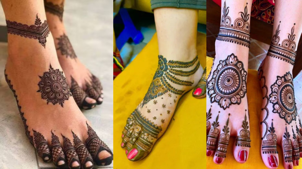 Leg Mehndi Design