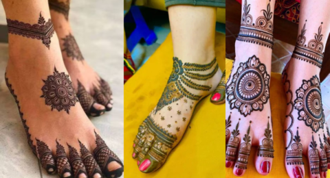 Leg Mehndi Design