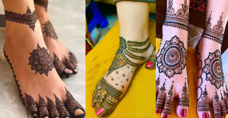 Leg Mehndi Design